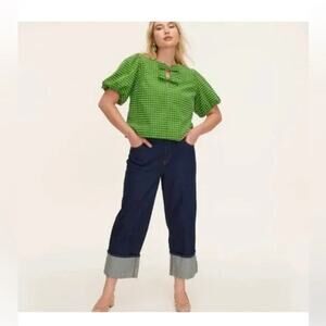 Kate Spade X Target NWT High Rise Straight Leg Wide Cuff Size 16